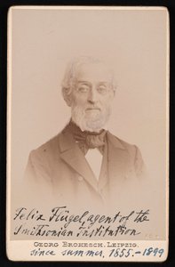 Portrett av Felix Flugel 1820-1904, 1894. av Georg Conrad Adolph Brokesch