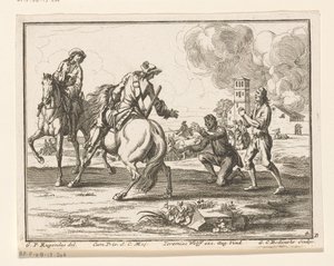 Kavalerister beslaglegger husdyr Ryttere (serietittel) av Georg Conrad Bodenehr