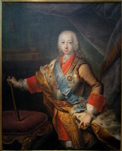 Portrett av storhertug Peter Fedorovich (senere keiser Peter III) av Georg Cristoph Grooth
