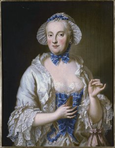 Portrett av Maria Anna Sophia av Sachsen, kurfyrste av Bayern (1728–1797) av Georg Desmarees