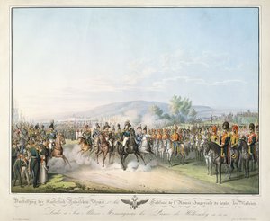 Table of the Imperial Army of All Russia, fra "Tableau des Armees de l"Europe", av Ludwig Von Kleist, ca. 1828-1845
