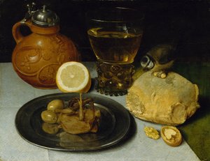 Stilleben, sannsynligvis ca. 1625-30.