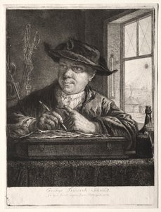 Selvportrett. av Georg Friedrich Schmidt