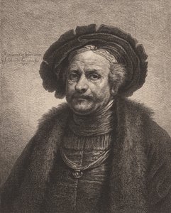 Selvportrett av Rembrandt, 1771.