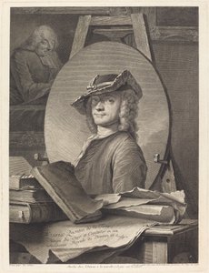 Maurice Quentin de la Tour av Georg Friedrich Schmidt after Maurice Quentin de La Tour