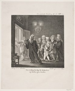 Illustrasjon til Holbergs Komedier av Georg Haas