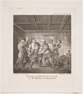 Illustrasjon til Holbergs Komedier av Georg Haas