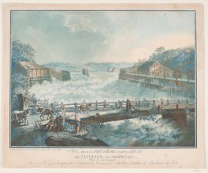 Utsikt over den første Tisteddalsfossen i Norge av Georg Haas