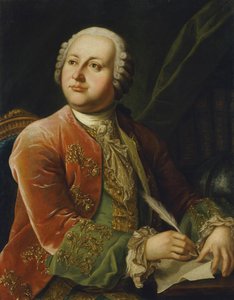 Portrett av Mikhail Lomonosov (Mikhail Vassilievitch Lomonossov) (1711-1765) par Anonymous, andre halvdel av det 18. århundre. d