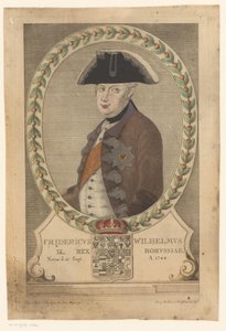 Portrett av Frederick William II, konge av Preussen av Georg Mathäus Probst
