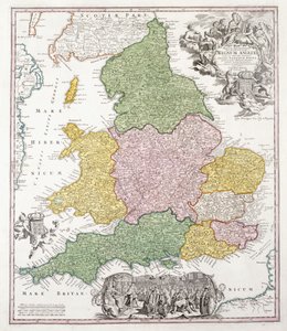 Et kart over England, 1760