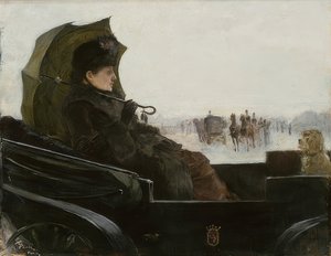 Dame i Landau, Paris. Rundt 1881-83 av Georg Pauli