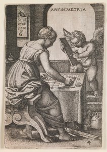Arithmetica, fra serien "The Liberal Arts" av Georg Pencz
