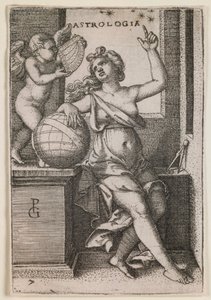 Astrologia, fra serien "The Liberal Arts" av Georg Pencz