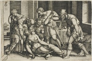 Lucretias død av Georg Pencz
