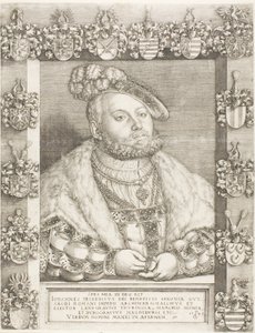 Kurfyrst John Frederick the Magnanimous of Saxony av Georg Pencz