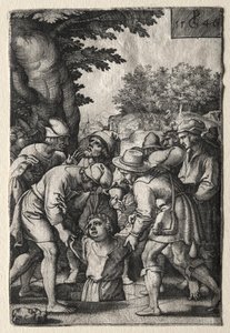 Joseph senket ned i en brønn av Georg Pencz