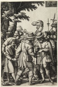 Joseph solgt av brødrene hans av Georg Pencz