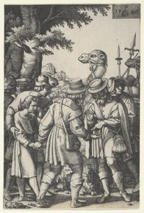 Joseph solgt til kjøpmennene, fra The Story of Joseph, 1546. av Georg Pencz