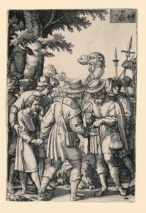Josef solgt av brødrene sine, fra historien om Josef av Georg Pencz