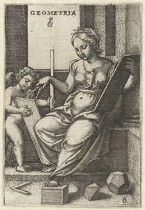 Geometri Geometri (tittel på objekt) Seven Liberal Arts (serietittel) av Georg Pencz