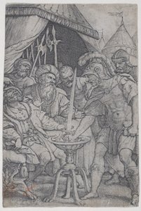 Mucius Scaevola og Porsenna, fra Roman Heroes, 1535., 1535. av Georg Pencz