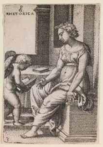 Rhetorica, fra serien "The Liberal Arts" av Georg Pencz