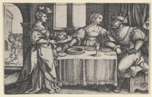 Salome med hodet til døperen Johannes. av Georg Pencz