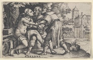 Susanna og de eldste. av Georg Pencz
