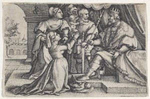 Salomos dom. av Georg Pencz