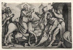 Jesu Kristi liv: Kristus kommer inn i Jerusalem av Georg Pencz