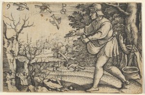 Lignelsen om såmannen, fra historien om Kristus, 1534-35.