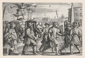 The Triumph of Fame on Chastity, fra The Triumphs of Petrarch. av Georg Pencz