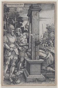 Titus Manlius, fra Roman Heroes, 1535. av Georg Pencz