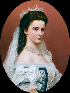 Portrett av keiserinne Elisabeth av Østerrike (Sissi) (1837 - 1898) (maleri)
