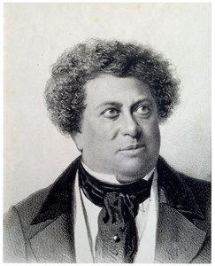 Portrett av forfatteren Alexandre Dumas, 1800-tallet