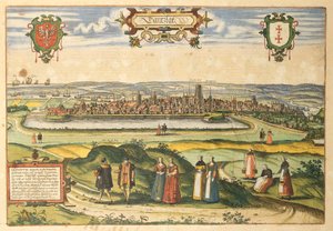 Gdansk fra World Cities av Georg Braun av Georg Braun and Hogenberg Franz