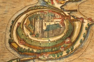 Kart over Ratzeburg fra Cities of the World av Georg Braun av Georg Braun and Hogenberg Franz