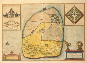 Uranienborg fra Cities of the World av Georg Braun av Georg Braun and Hogenberg Franz