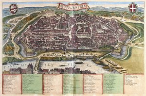 Wien, Østerrike (gravering av Georg Braun and Hogenberg Franz