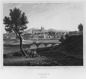 Carlisle, General View, Cumberland (gravering)