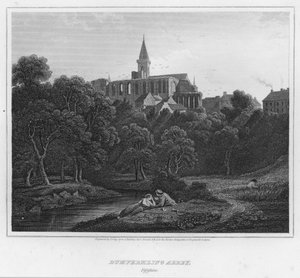 Dumfermling Abbey, Fifeshire (gravering)