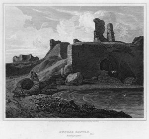 Dunbar Castle, Haddingtonshire (gravering)