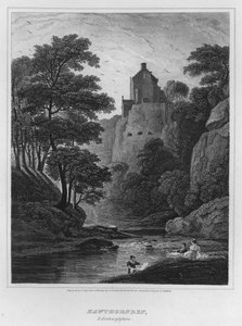 Hawthornden, Edinburghshire (gravering)