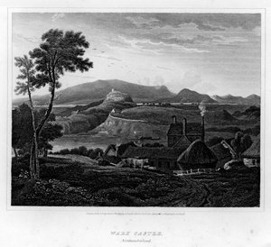 Wark Castle, Northumberland (gravering)