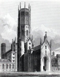 Fonthill Abbey fra nordvest, 