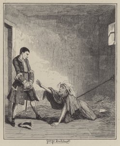 Illustrasjon for Jack Sheppard (gravering) av George (after) Cruikshank