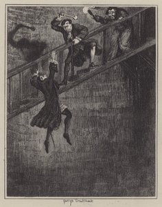 Illustrasjon for Jack Sheppard (gravering) av George (after) Cruikshank