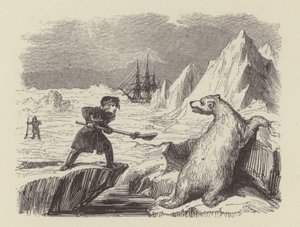 Den unge Nelson dreper en isbjørn (gravering)