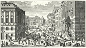En utsikt over Wien i år 1725 (gravering)